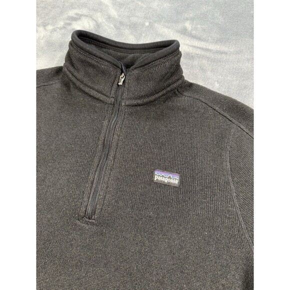 Patagonia Women's Quarter Zip Better Sweater Pullover Black Size Medium - Picture 2 of 6